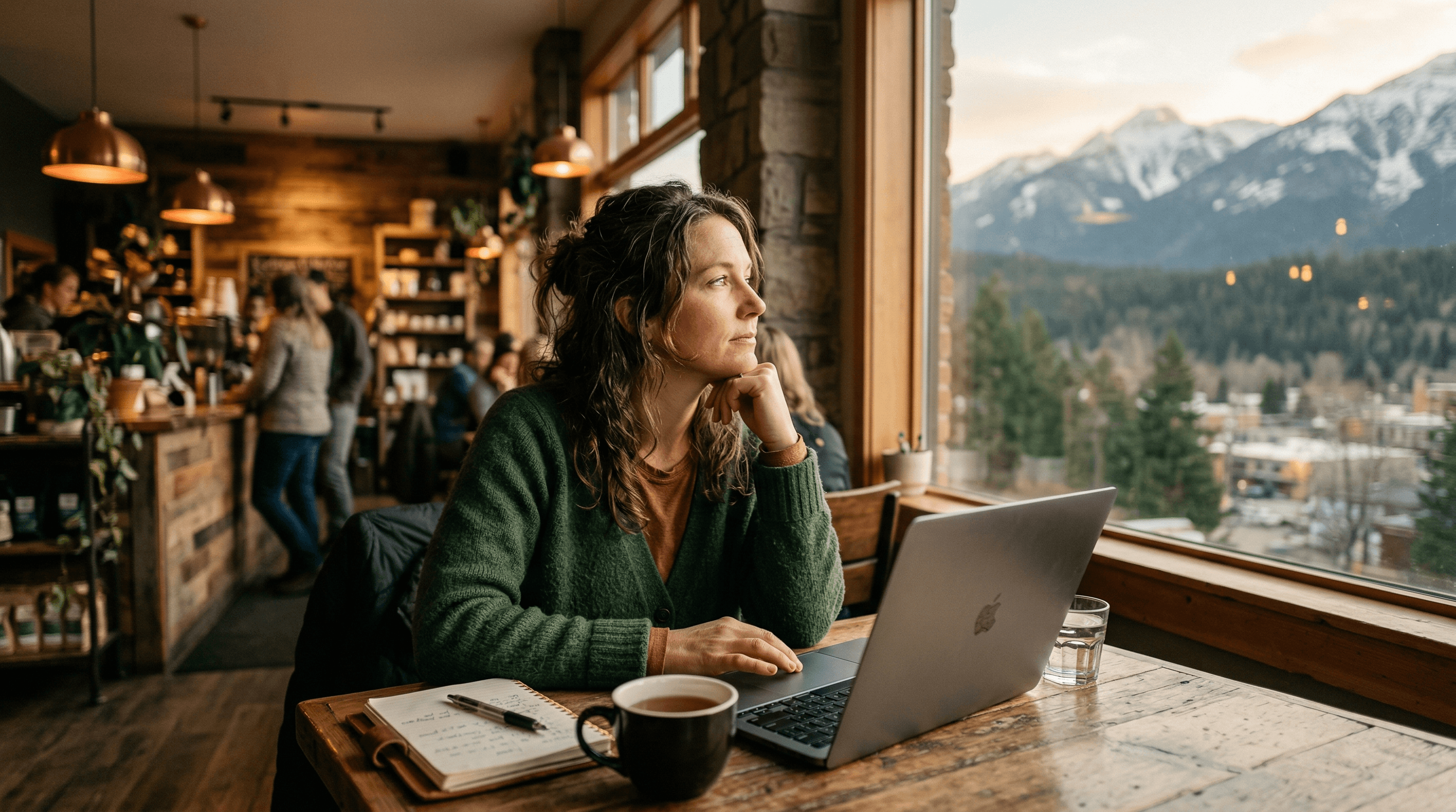 A small business owner weighing social media, Google Business Profile, and an owned website in 2026