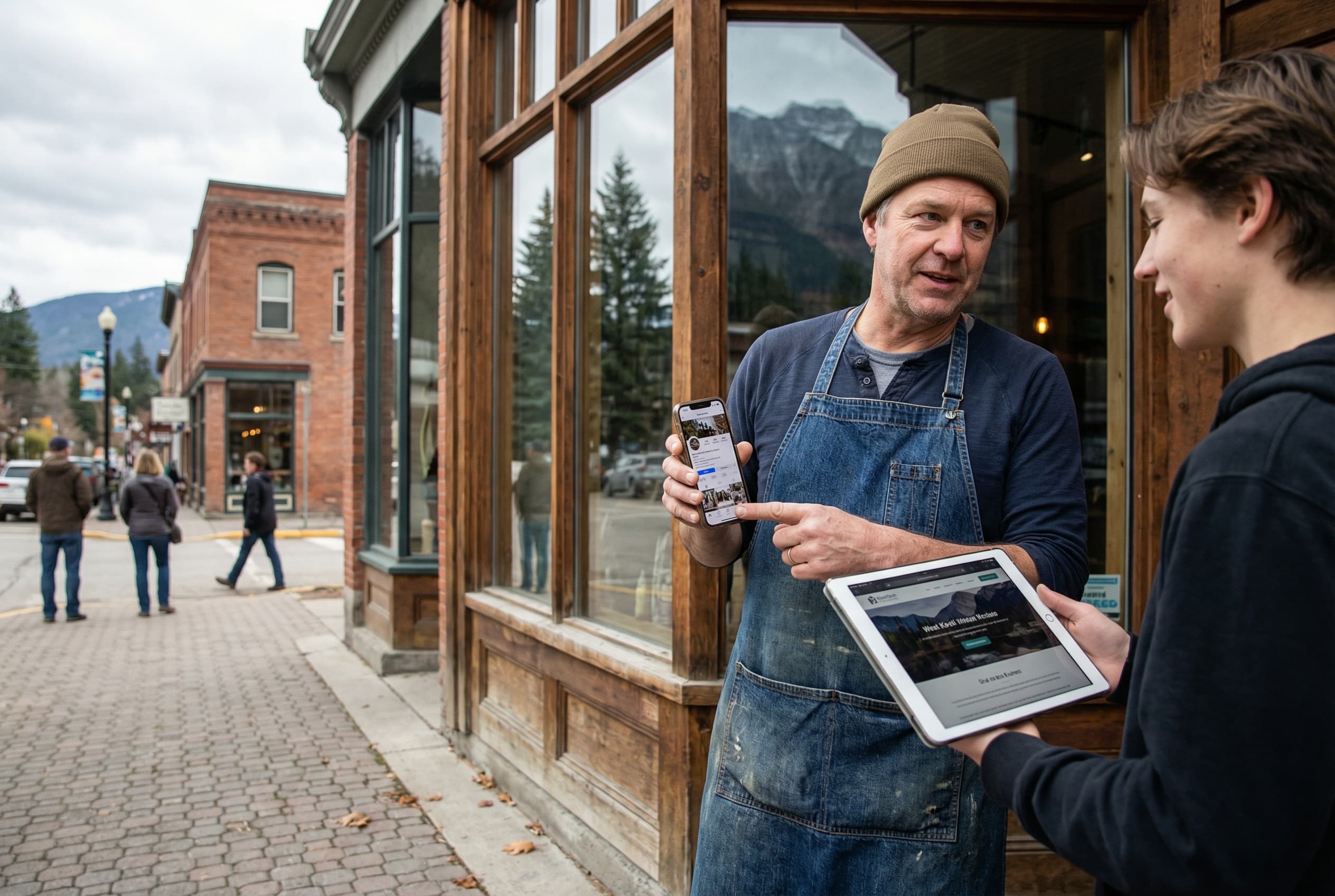 A growing local business deciding between a Facebook page and a proper website for trust, search visibility, and bookings