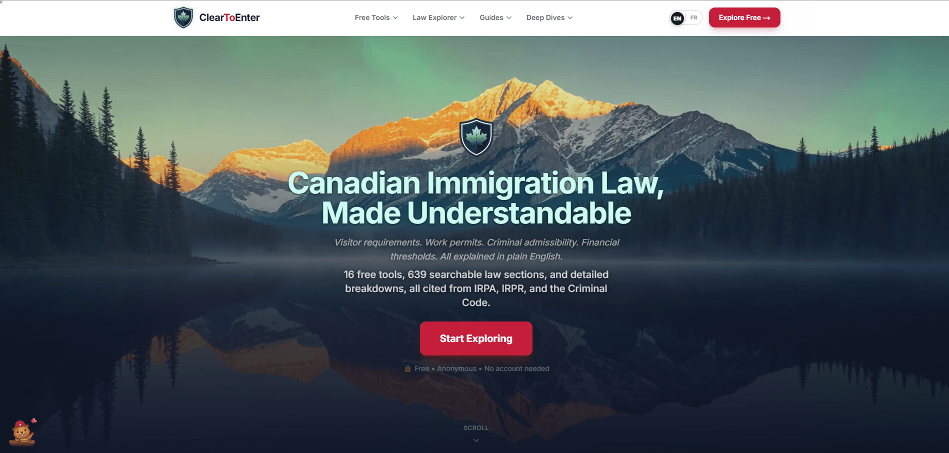 Clear to Enter website