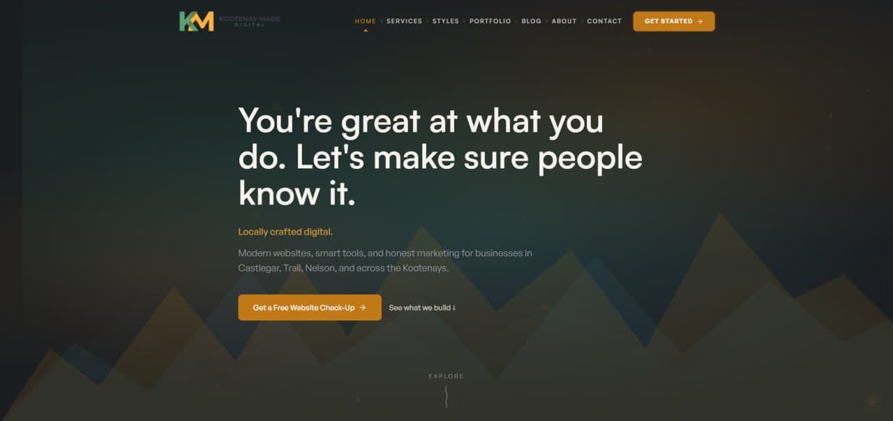 Kootenay Made Digital screenshot